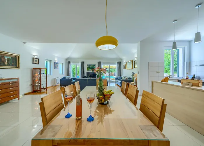 With Heated Pool, Tennis Court & Mini Golf Near Baska Voda Villa *