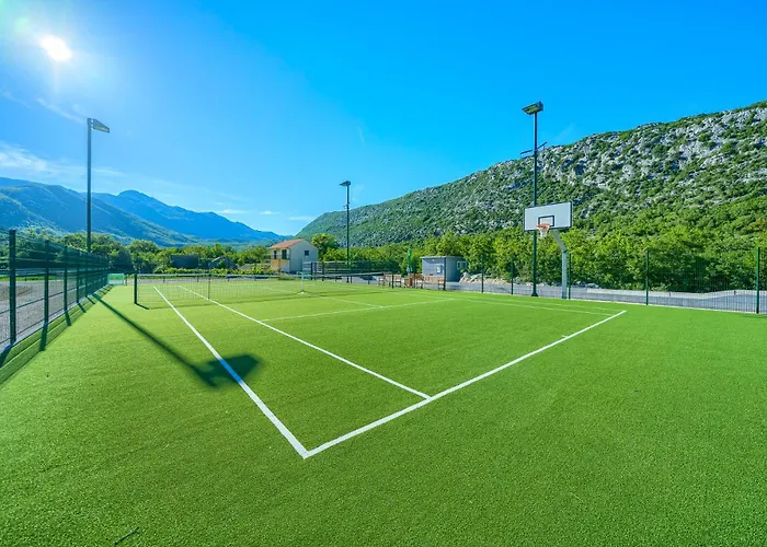 With Heated Pool, Tennis Court & Mini Golf Near Baska Voda *
