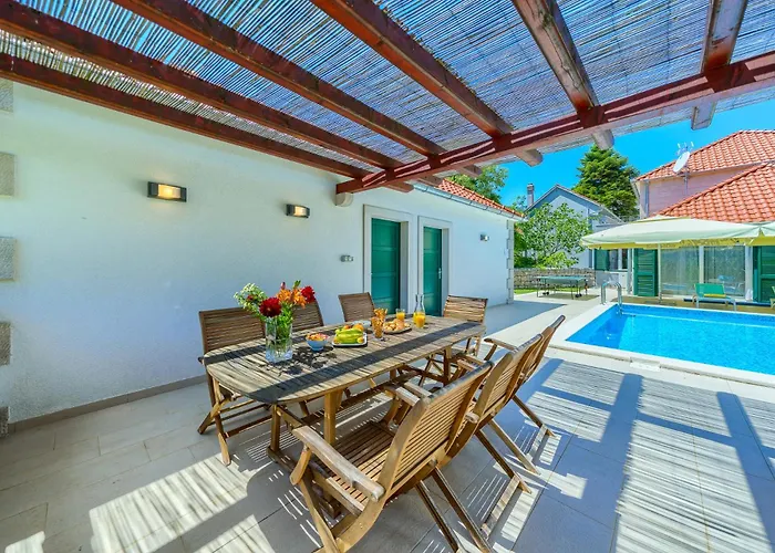 With Heated Pool, Tennis Court & Mini Golf Near Baska Voda Villa Župa