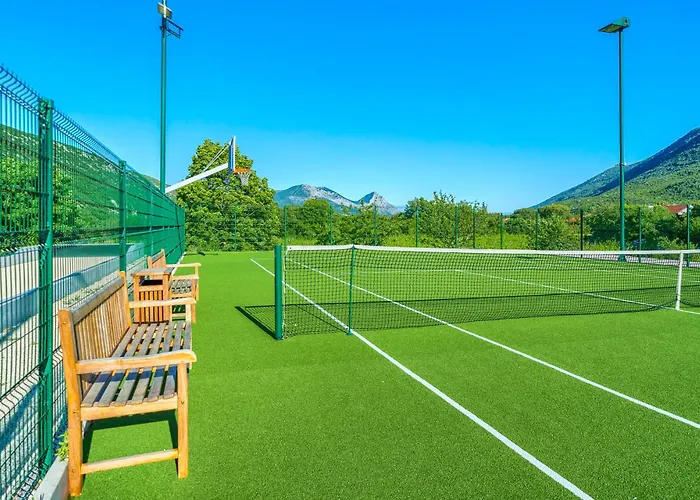 Villa With Heated Pool, Tennis Court & Mini Golf Near Baska Voda Župa