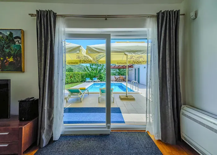 With Heated Pool, Tennis Court & Mini Golf Near Baska Voda